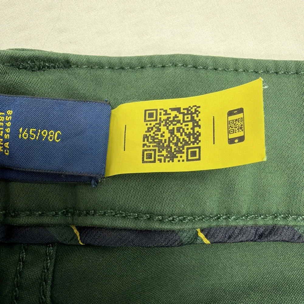 Polo Ralph Lauren Olive Green Varick Slim Straight Jeans Men 38x30 Preppy Pants